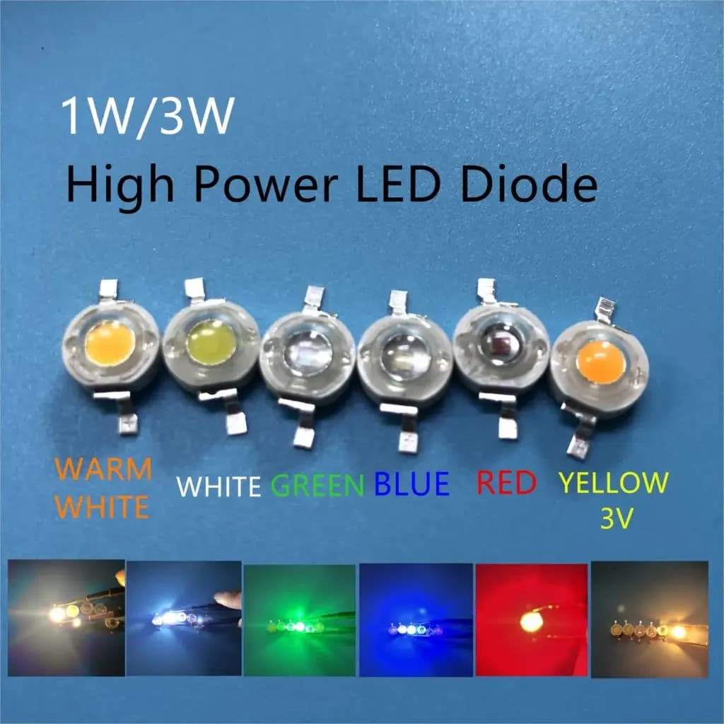مصباح ليد عالي القدرة أخضر 1W | High Power LED Lamp