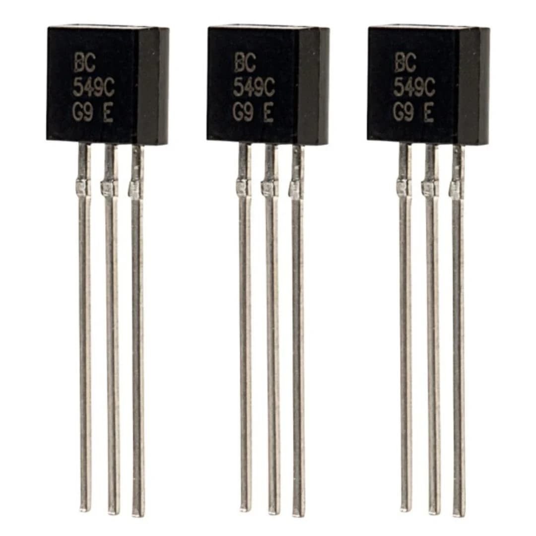 ترانزستور NPN منخفض الضوضاء BC549C Low Noise Silicon NPN Transistor TO92 | NPN Transistor