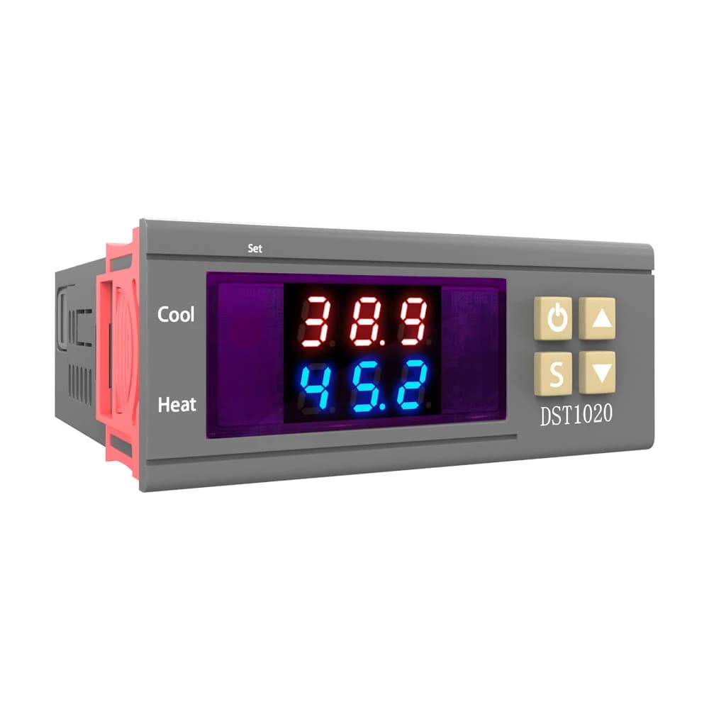 منظم حرارة رقمي دي اس تي 1020 دي سي 12-72 فولت مع مستشعر مقاوم للماء DS18B20 موديل X13073 | Digital Temperature Controller Thermostat