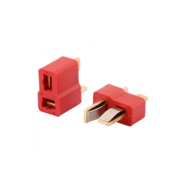 موصل بطارية 1Pair T Plug Male Female RC LiPo Battery Connector #CC12 | Battery Connector