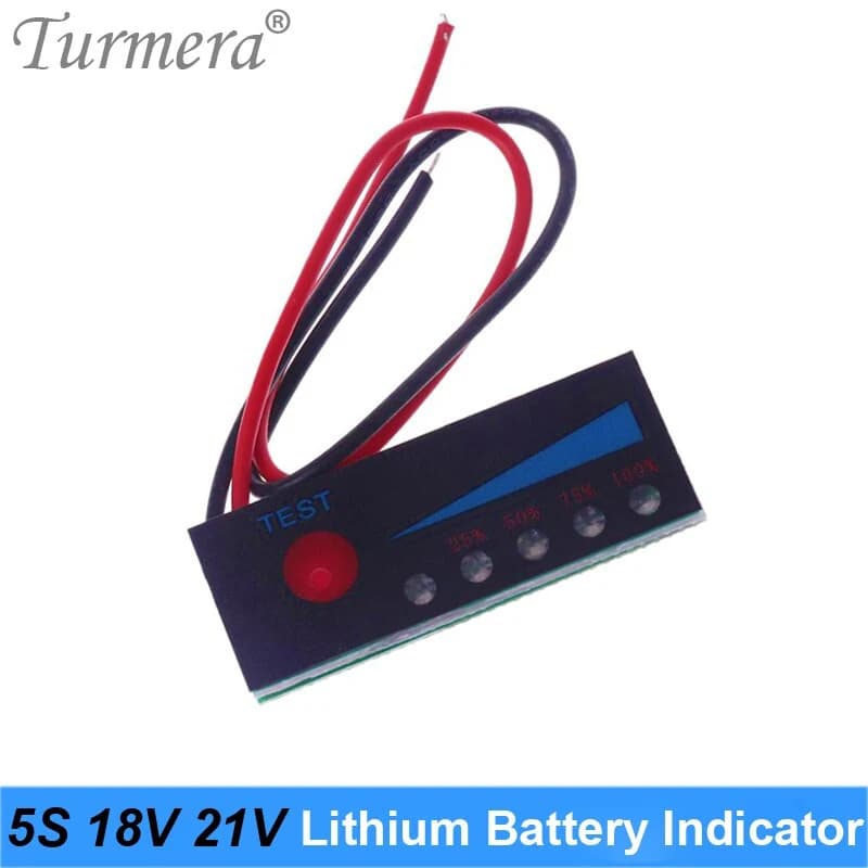 مقياس سعة بطارية ليثيوم مقاوم للماء 5S 011128 | Waterproof Lithium Battery Capacity Indicator