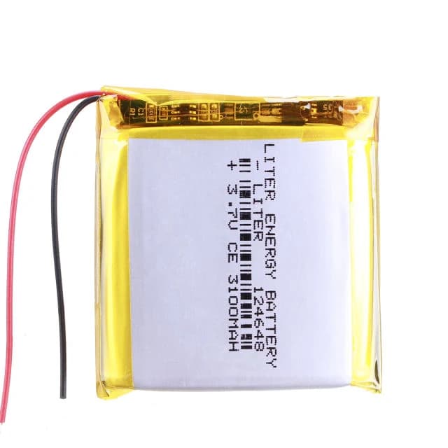 بطارية ليثيوم بوليمر 3100mAh 3.7V | Lithium Polymer Battery