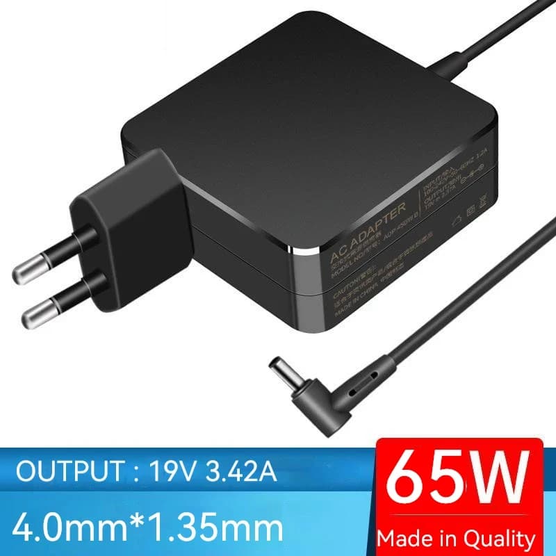 شاحن لابتوب 65W 19V 3.42A مقاس 4.0x1.35mm | Laptop Charger