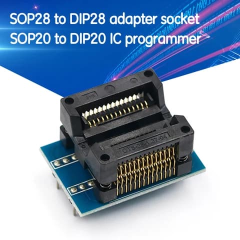 مقبض محول مبرمجة SOP28 إلى DIP28 عريض 300mil GXRA0681-001 | Programmer Adapter Socket