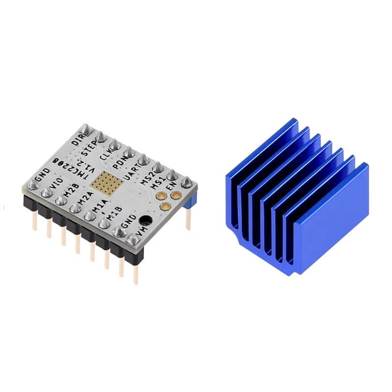 مشغل محرك TMC2208 driver Stepper Motor Super Silent With Heat Sinks #S9 011132 | Motor Driver