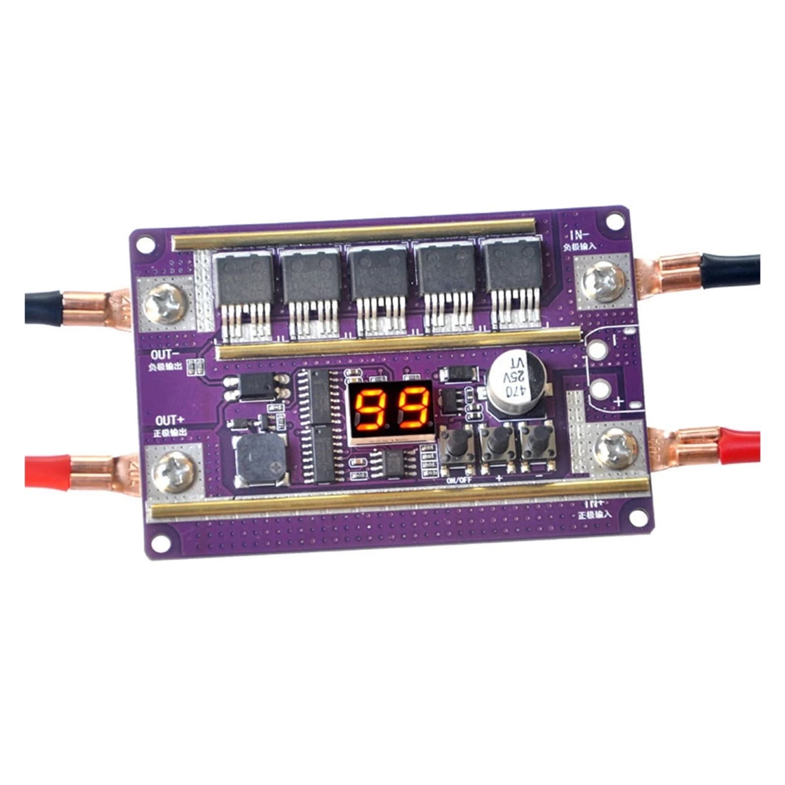 لوحة جهاز لحام نقطي رقمي قابل للتعديل 12 فولت GYCN0067-001 | 12V Adjustable Digital Spot Welding Machine Board