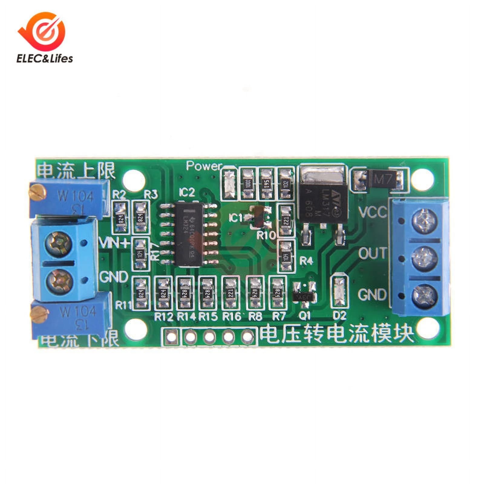 محول جهد إلى تيار قابل للضبط مع عزل 0-5V إلى 4-20mA XF0136-05 | Voltage to Current Converter