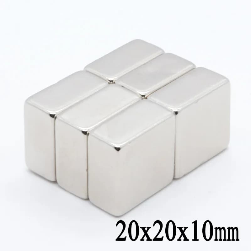 مغناطيس نيوديميوم 20x20x10mm Neodymium Magnet N35 NdFeB | Neodymium Magnet