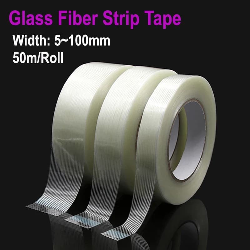 شريط ألياف زجاجية Strong Glass Fiber Tape Stripe Single Side 30mm x 50M | Glass Fiber Tape
