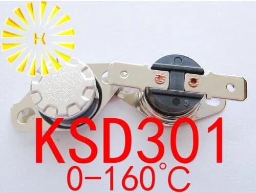منظم حرارة KSD301 250V 10A مغلق اعتيادياً درجة 160c | Temperature Switch Thermostat