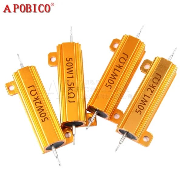 مقاومة غلاف ألومنيوم 1.5 أوم 50 واط | Aluminum Shell Resistor