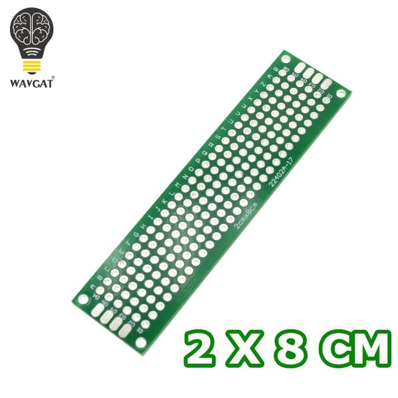 لوحة دوائر مطبوعة 2x8cm Dual-Side Prototype PCB Vero Board 500265 | Prototype PCB Vero Board