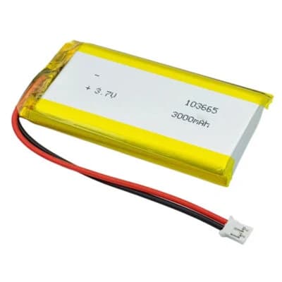 بطارية ليثيوم بوليمر 3000mAh 3.7V | Lithium Polymer Battery