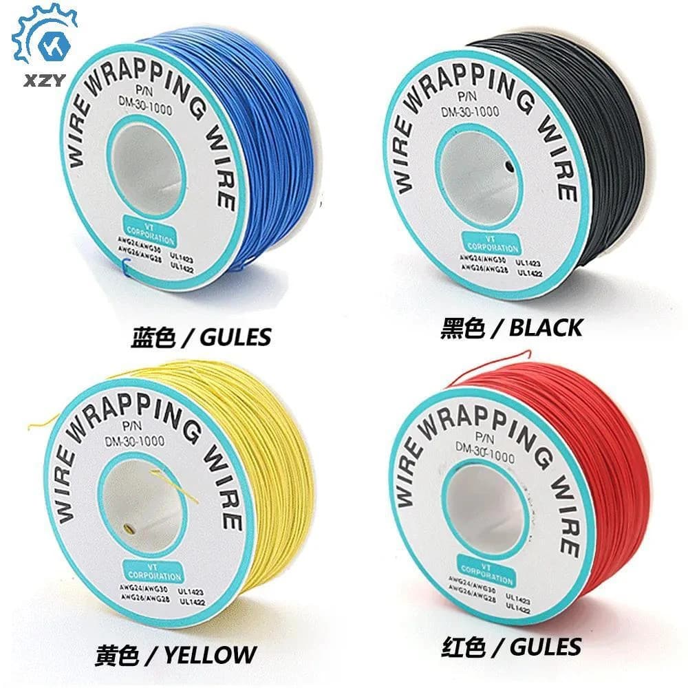 سلك سيليكون أخضر 30AWG بطول 250 متر | Silicone Wire Jumper Cable