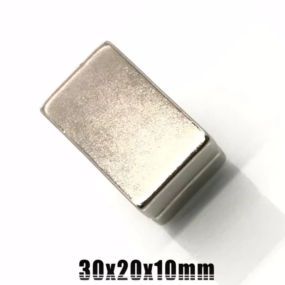 مغناطيس نيوديميوم 30x20x10mm N35 F8 011241 | Neodymium Magnet
