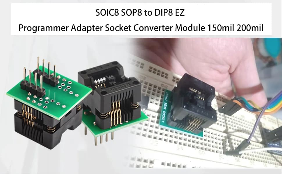 قاعدة مبرمجة DIP8 150mm 050088 | Adapter Socket Converter