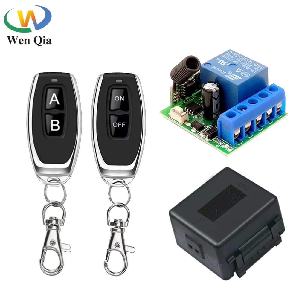 زر تحكم عن بعد لاسلكي تردد راديوي 433 ميجاهرتز مع تعلم الرمز -S | RF Wireless Remote Control