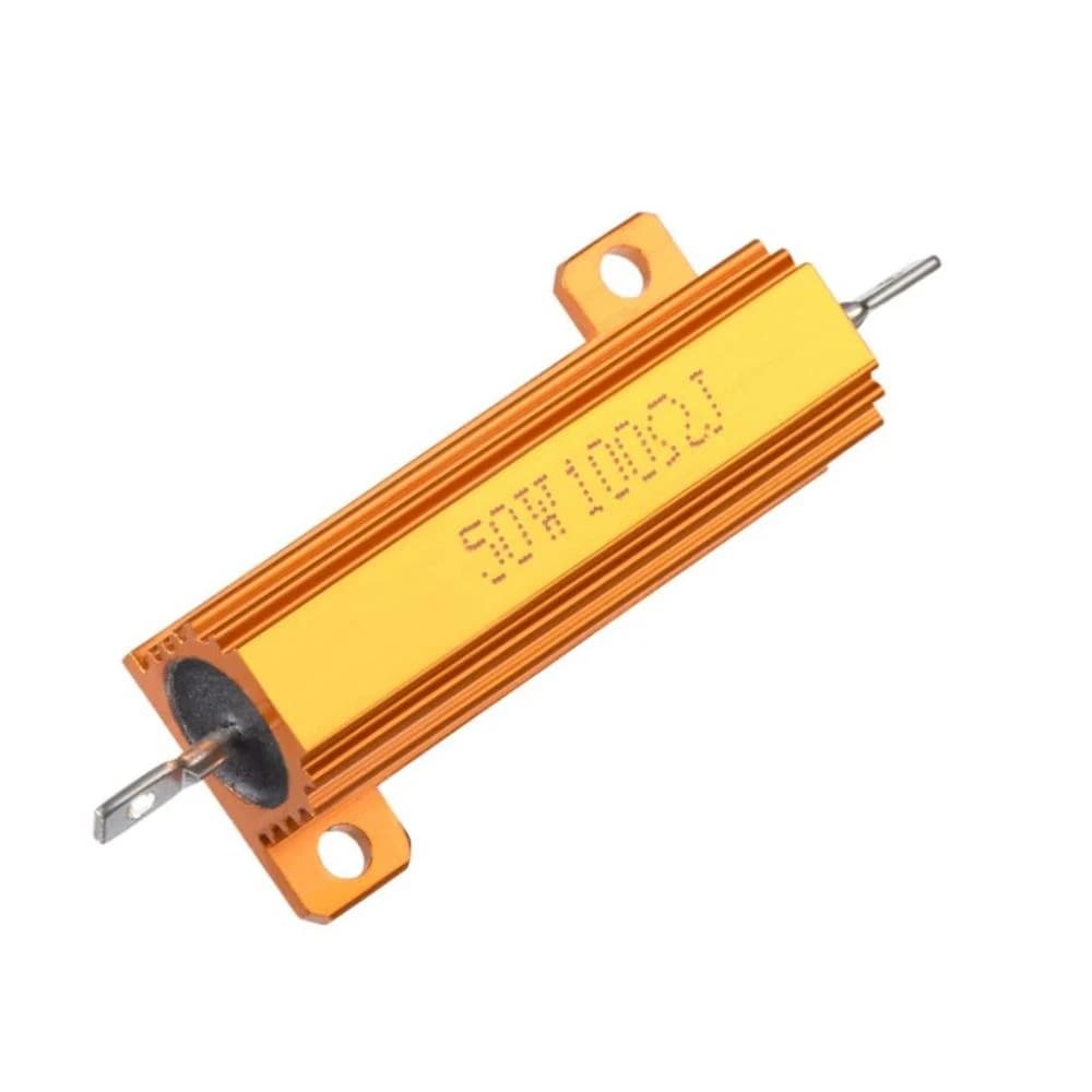 مقاومة غلاف ألومنيوم 0.5 أوم 50 واط | Aluminum Shell Resistor