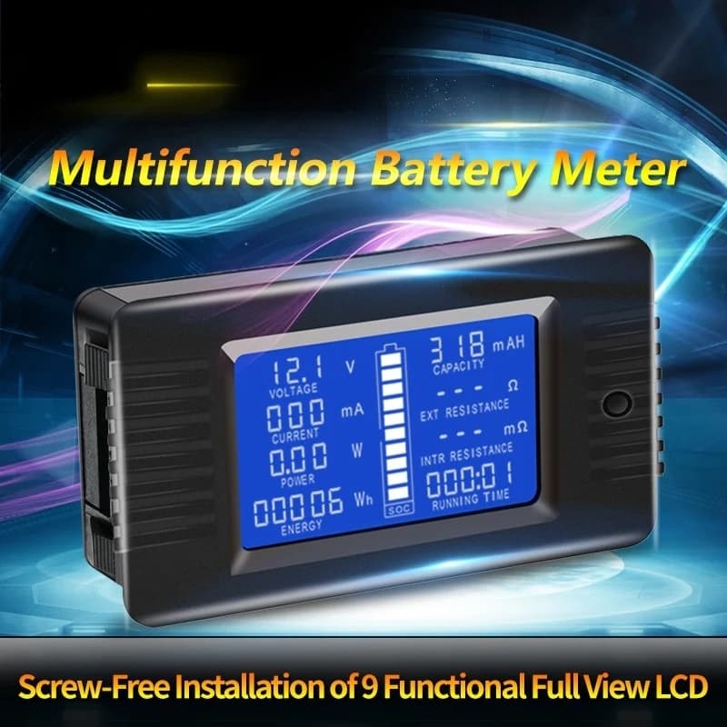 جهاز فحص بطاريات DC 0-200V 0-200A متعدد الوظائف | Battery Monitor