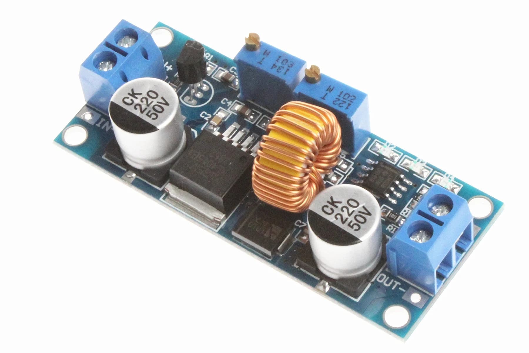 منظم جهد خافض ثابت التيار والجهد 5A 75W XJ0015 | DC-DC Step-Down Module
