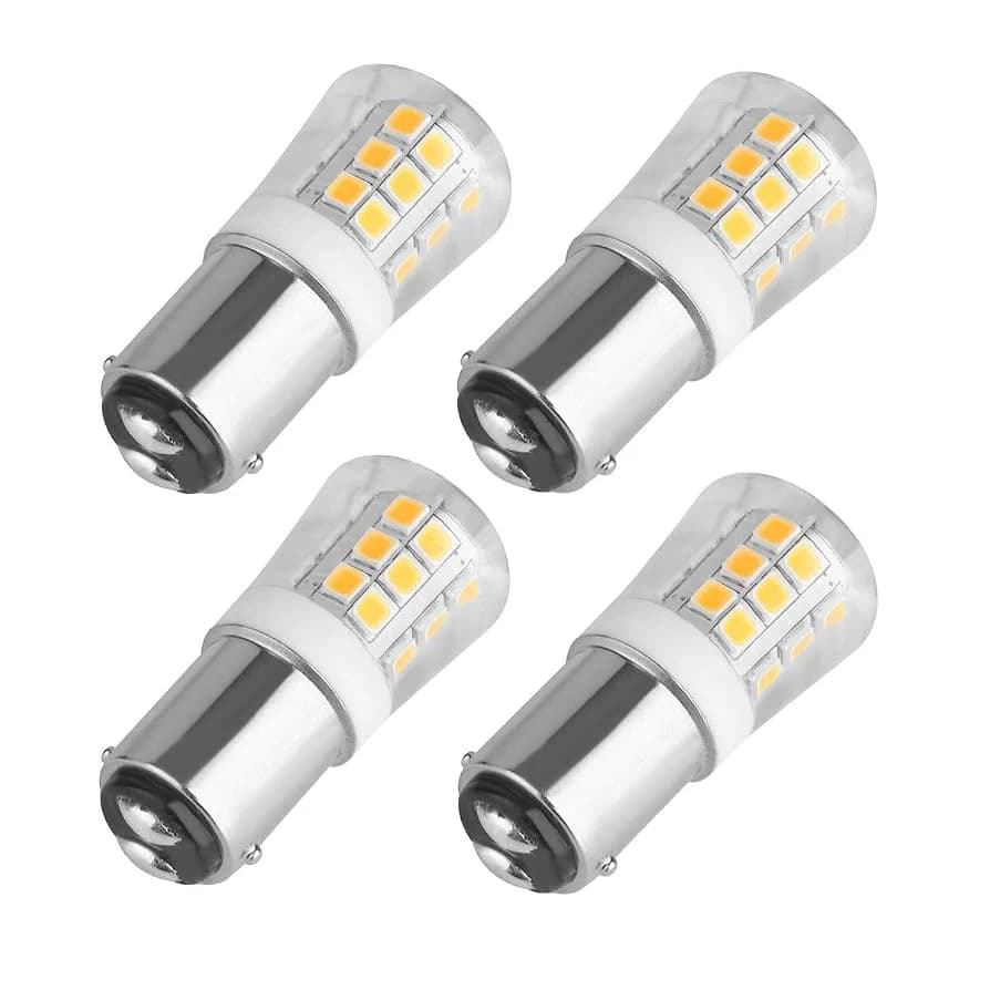 مصباح سقف داخلي LED أبيض 8 SMD 207 BA15S | LED Interior Light