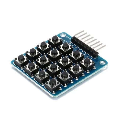 لوحة مفاتيح مصفوفة 4x4 مع 8 أزرار مستقلة وتوسعة خارجية للمتحكمات | Matrix Keyboard Module
