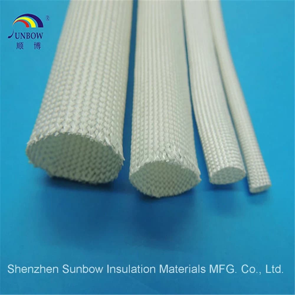 عازل أسلاك كهربائية من الألياف الزجاجية المقاوم للحرارة العالية | High Temperature Electrical Cable Insulation Sleeve