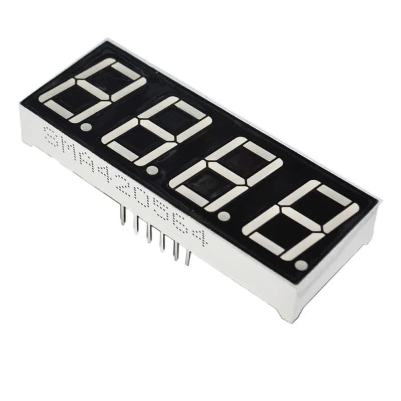 شاشة عرض رقمية ليد 7 أجزاء 4 بت حمراء 0.56 انش | 7 Segment LED Digital Display