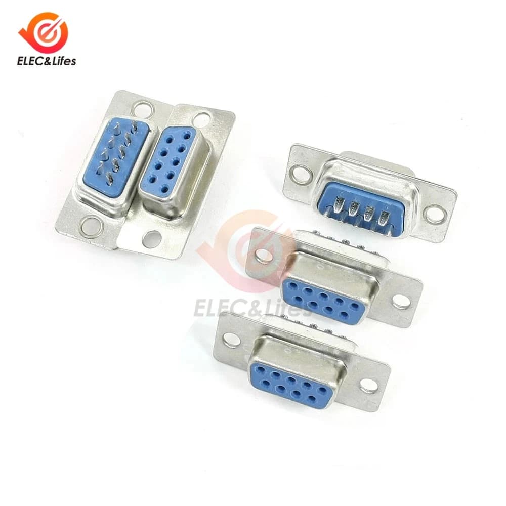 موصل تسلسلي RS232 DB9 VGA 9 Pin ذكر صفين | D-SUB Connector