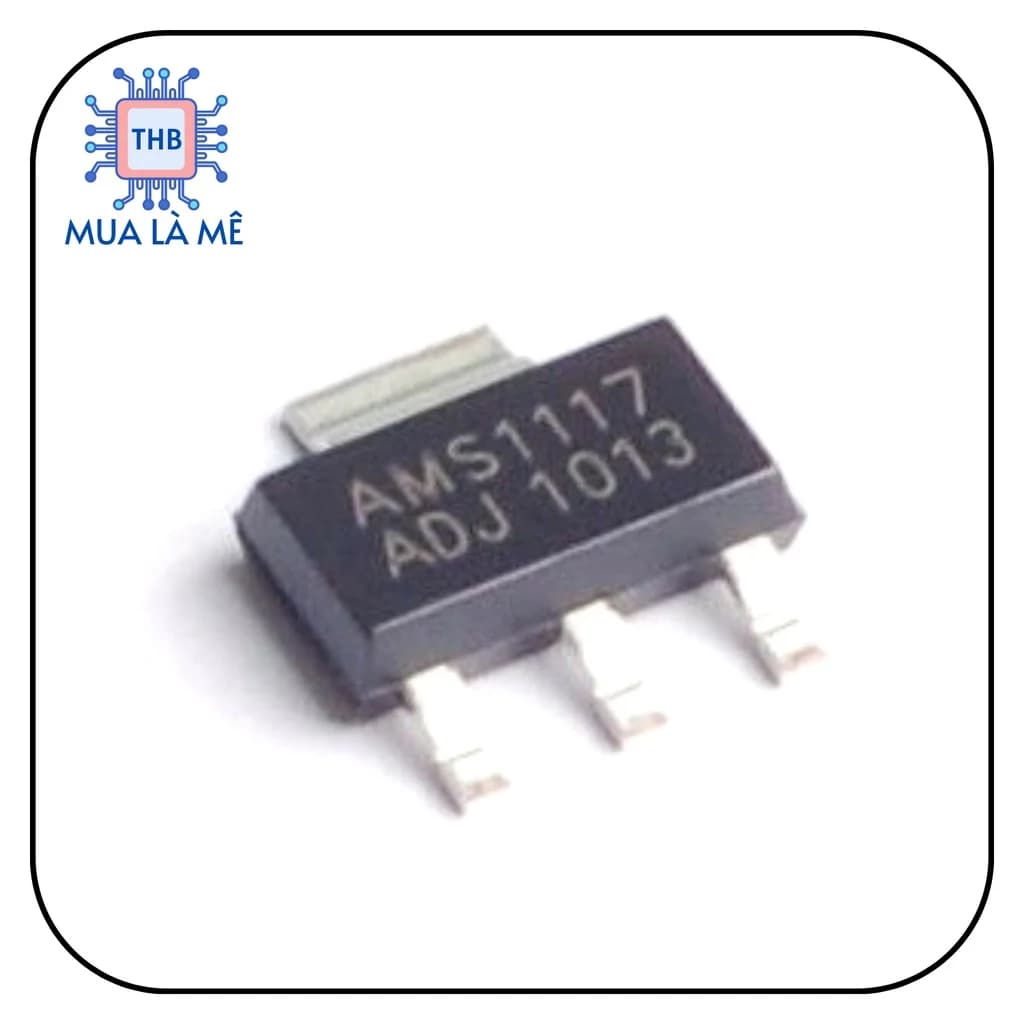 منظم جهد AMS1117-ADJ SOT-223 | Voltage Regulator