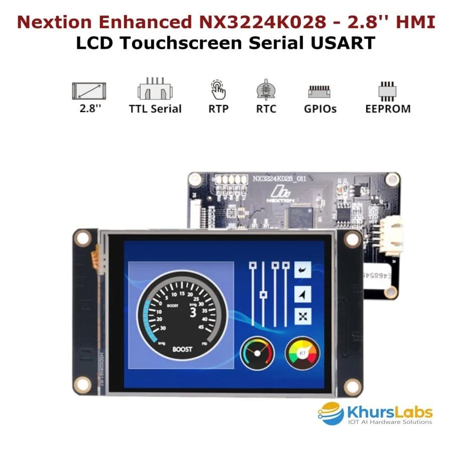 شاشة نكستيون 2.8 بوصة NX3224K028 Nextion Enhanced HMI UART | TFT LCD Module