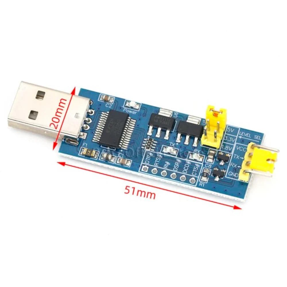 FT232RL محول USB إلى Serial TTL يدعم 1.8V 3.3V 5V | Level Converter Module