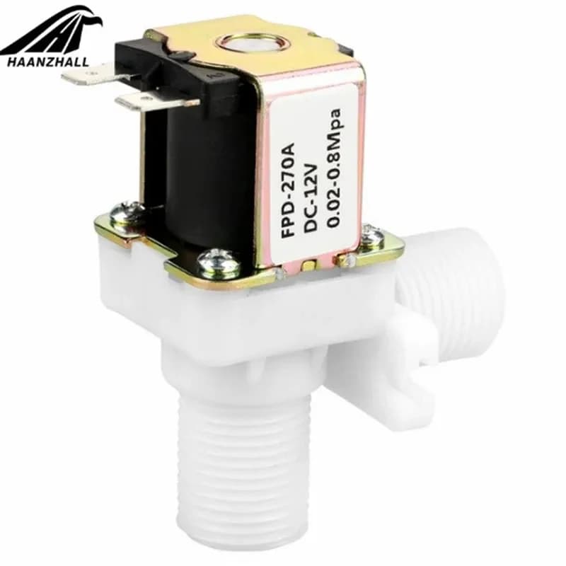 صمام كهرومغناطيسي بلاستيكي 0.5 بوصة 24 فولت زاوية قائمة 050116 | Plastic Solenoid Valve