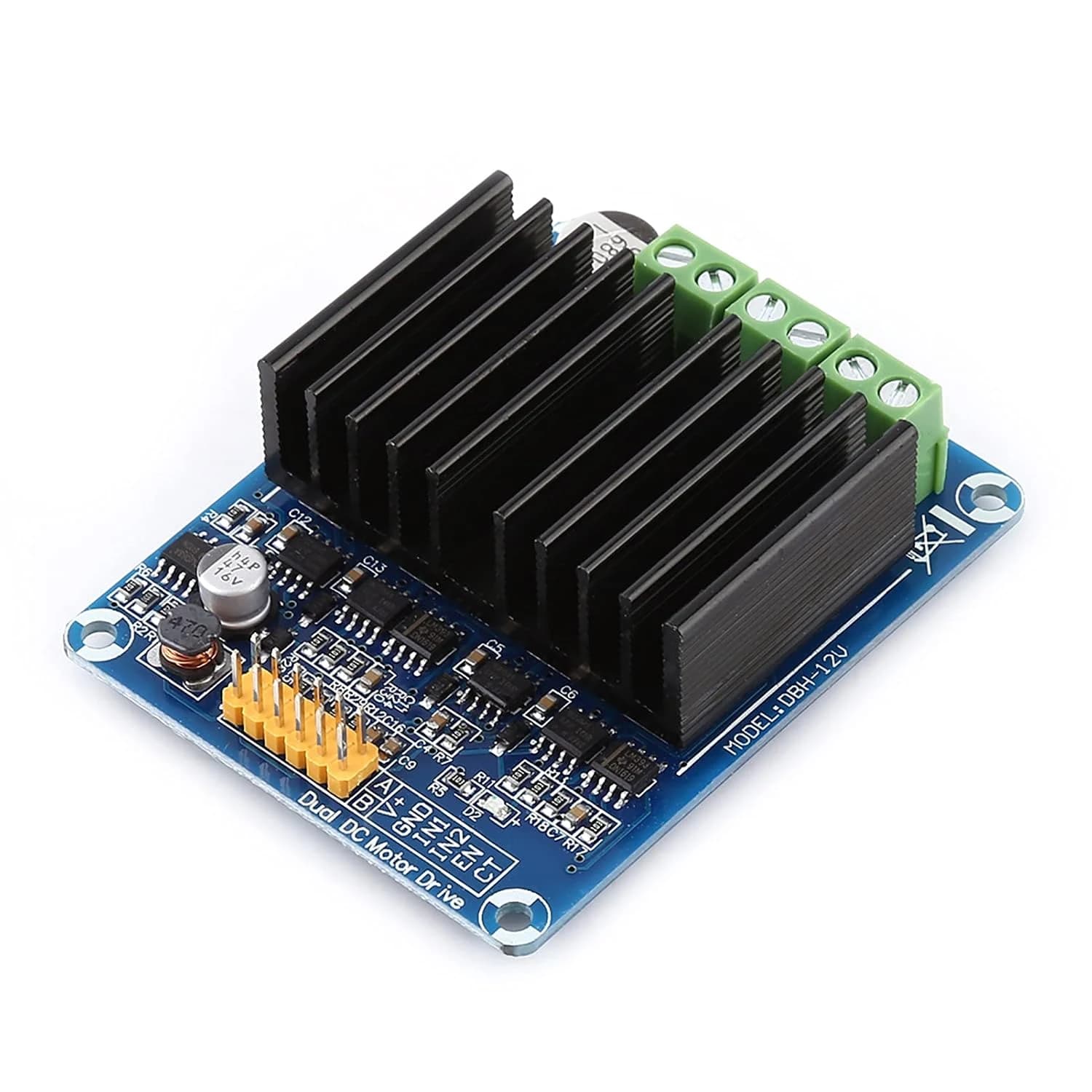 محرك دي سي DC5-12V 0A-30A Dual Channel H Bridge Motor Driver Module Bread Board Controller DBH-12V DC Motor Driver Board #X5 012086 | Motor Driver Module