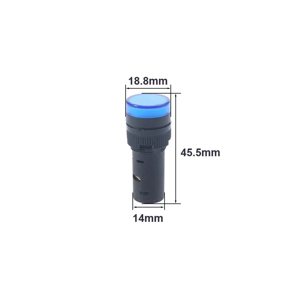 AD16-16C مصباح إشارة LED أزرق 16mm 220V | LED Indicator Light
