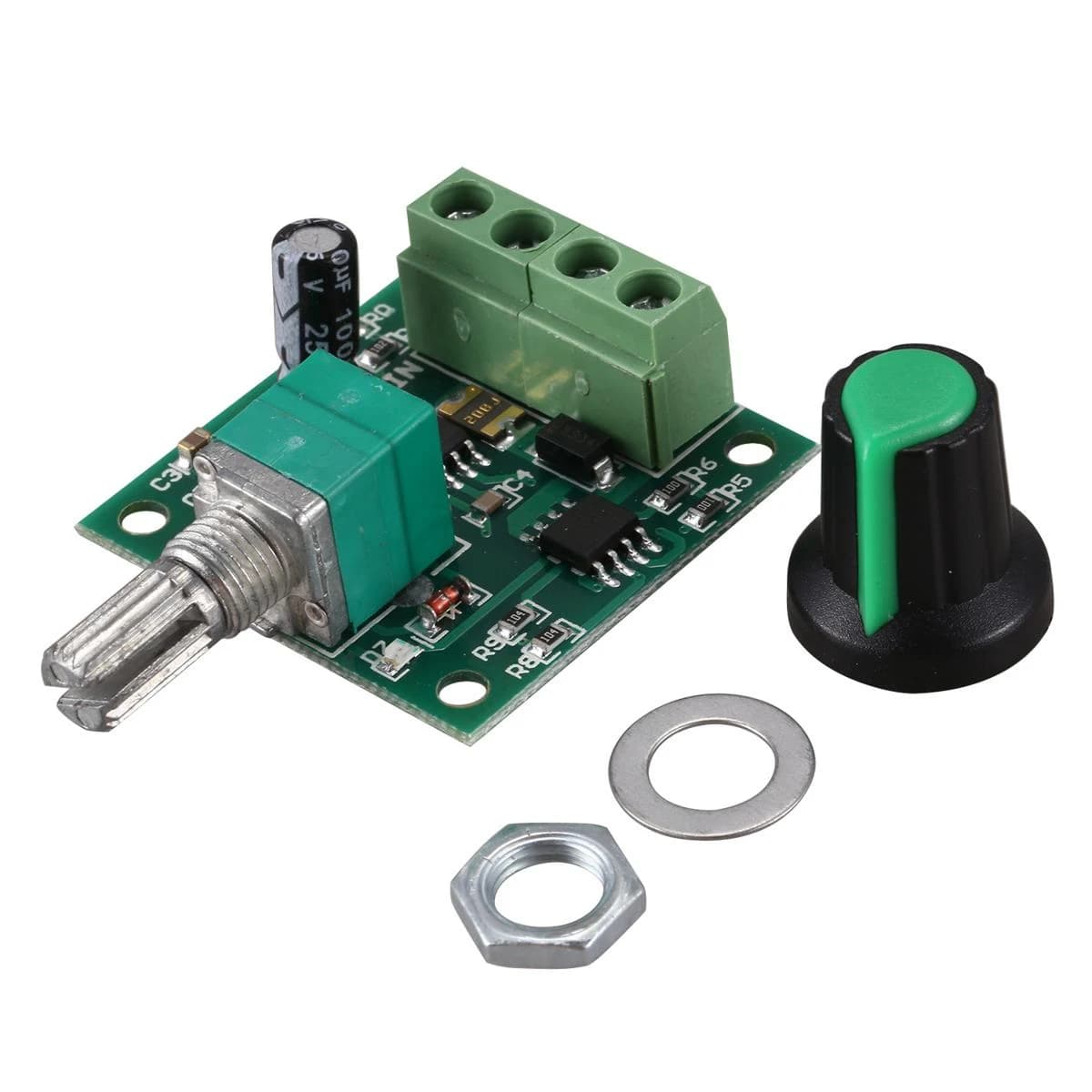 منظم سرعة محرك PWM بقدرة 1.8V-15V 2A 30W | Motor Speed Controller