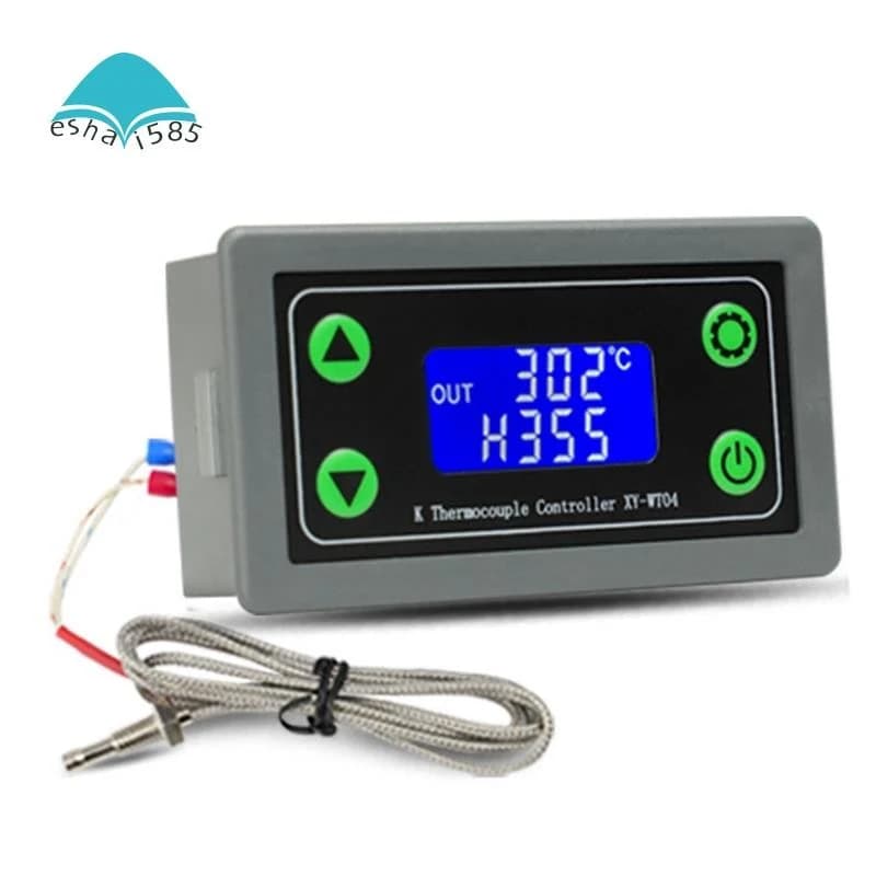 وحدة تحكم حرارة رقمية 12V مع حساس K-type | Digital Thermostat