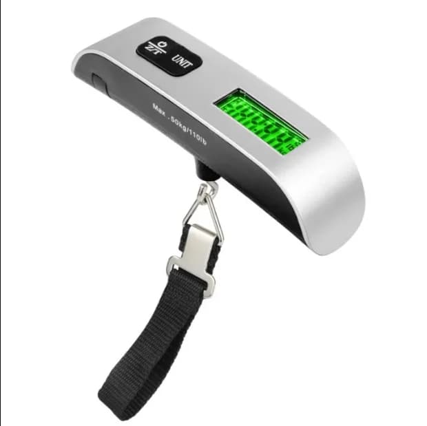 ميزان رقمي إلكتروني محمول للسفر والأمتعة بقوة 50kg-10g | Digital Scale