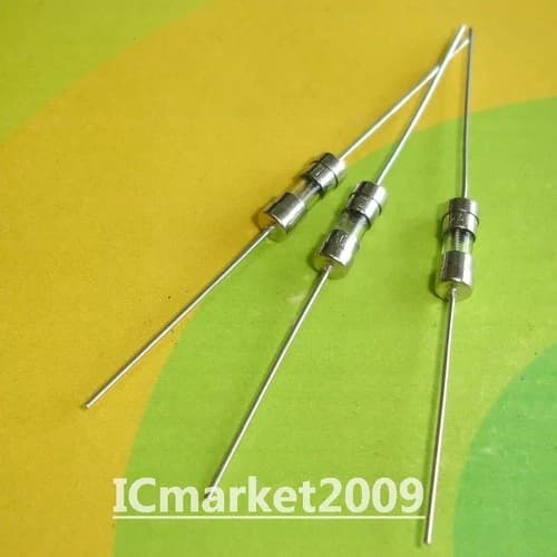 فيوز زجاجي 3.6x10mm Glass Tube fuse with lead wire 250V | Fuse