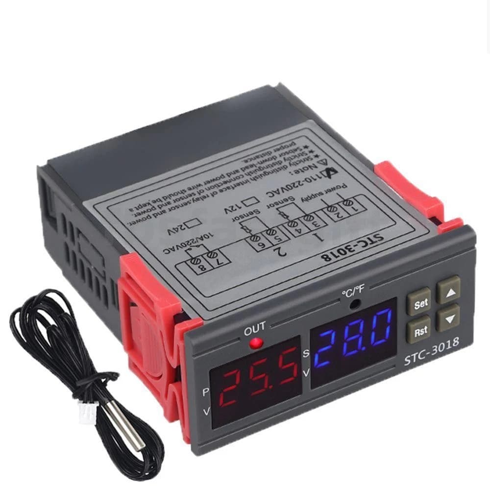منظم حرارة رقمي بشاشة STC-3018 X13339 J9 | Digital Thermostat
