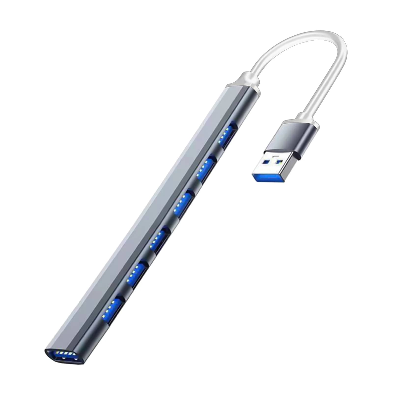 موزع يو اس بي 3.0 نوع سي بـ 7 منافذ عالي السرعة مع محول OTG | Type-C USB HUB Expander