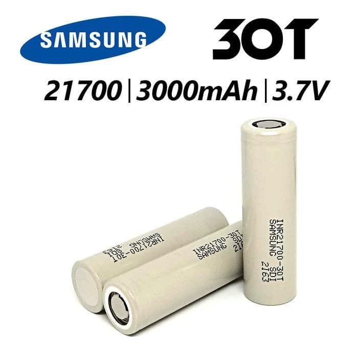 بطارية قابلة للشحن Samsung 30T 21700 3000mAh 35A Battery | Lithium Battery