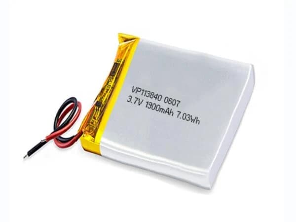 بطارية ليثيوم بوليمر 1900mAh 3.7V | Lithium Polymer Battery