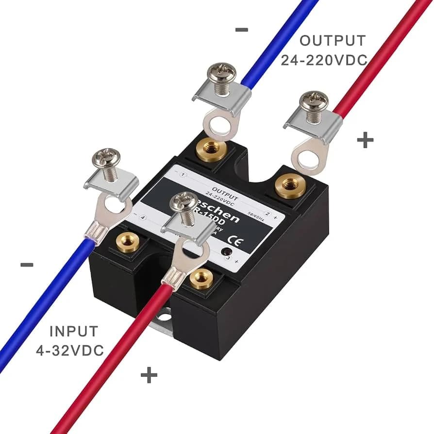 ريلاي بالحالة الصلبة DC SSR 200A 220v DC N12 X-HY0036G | Solid State Relay