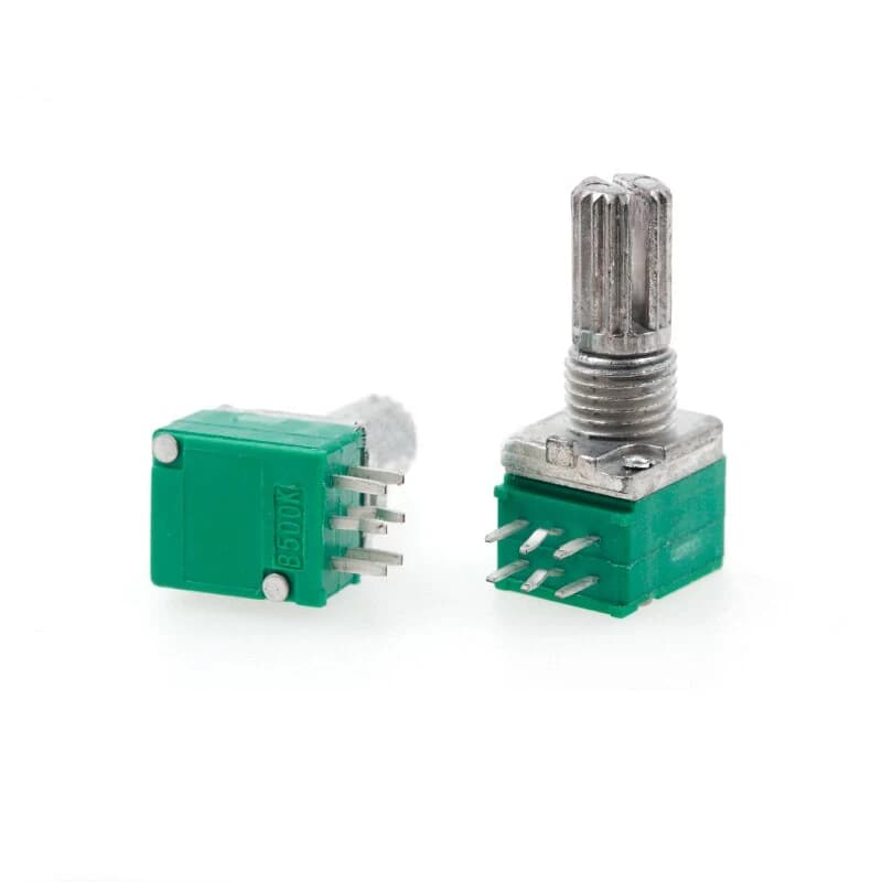 مقاومة متغيرة صوتية RK097G بـ 6 أطراف وعمود 15 ملم 1 كيلو | Potentiometer