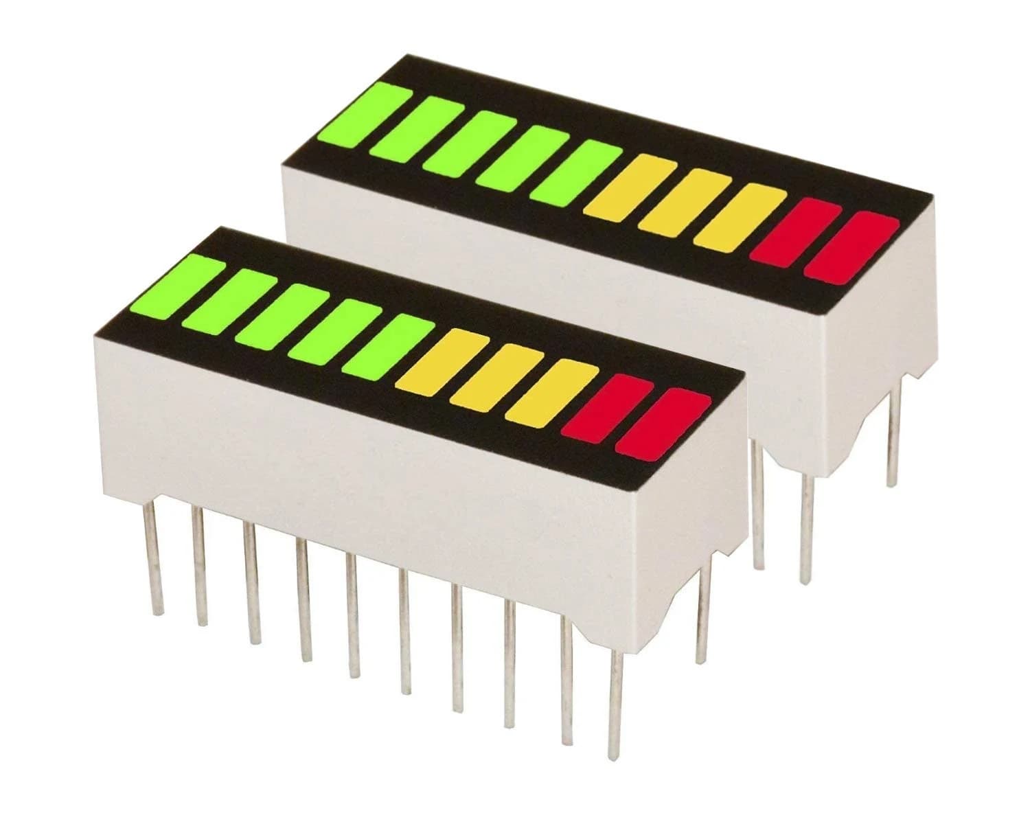 شاشة عرض LED بار جراف 10 مقاطع 3 ألوان | LED Bar Graph Display