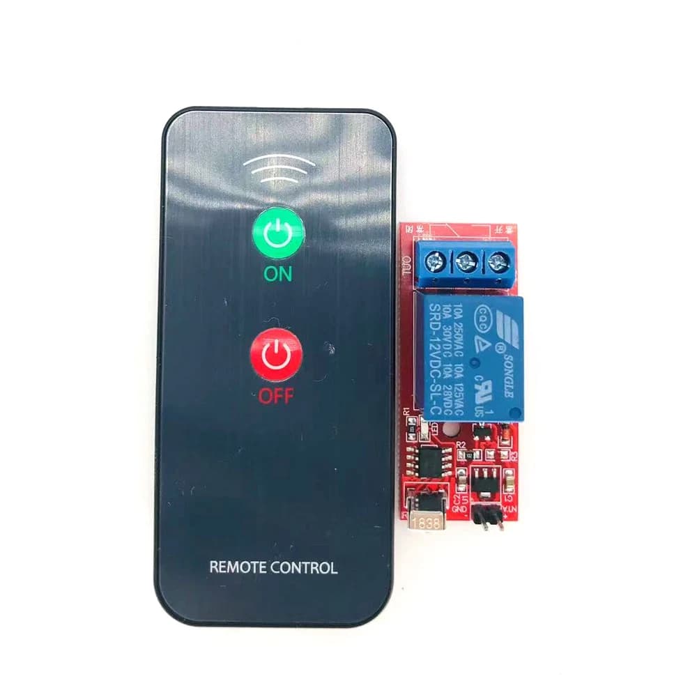 مفتاح تحكم عن بعد بالأشعة تحت الحمراء 12 فولت قناة واحدة | IR Remote Switch Controller