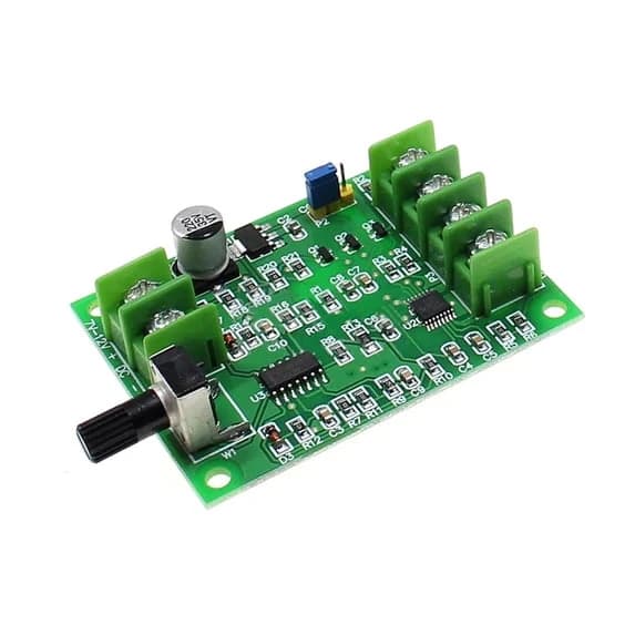 لوحة تحكم مشغل محرك DC بدون فرشاة 5V 12V مع حماية ضد عكس الجهد والتيار الزائد للمحركات 3-4 أسلاك #R1 012141 | Brushless DC Motor Driver Controller Board