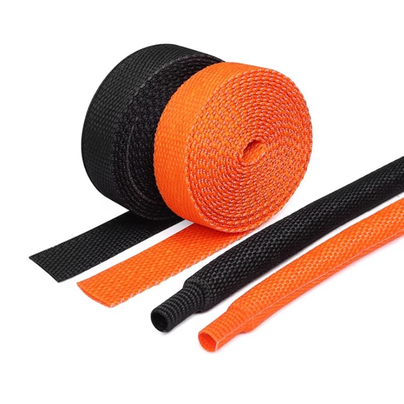 أنبوب تغليف حراري مضفر | Braided Heat Shrink Sleeve