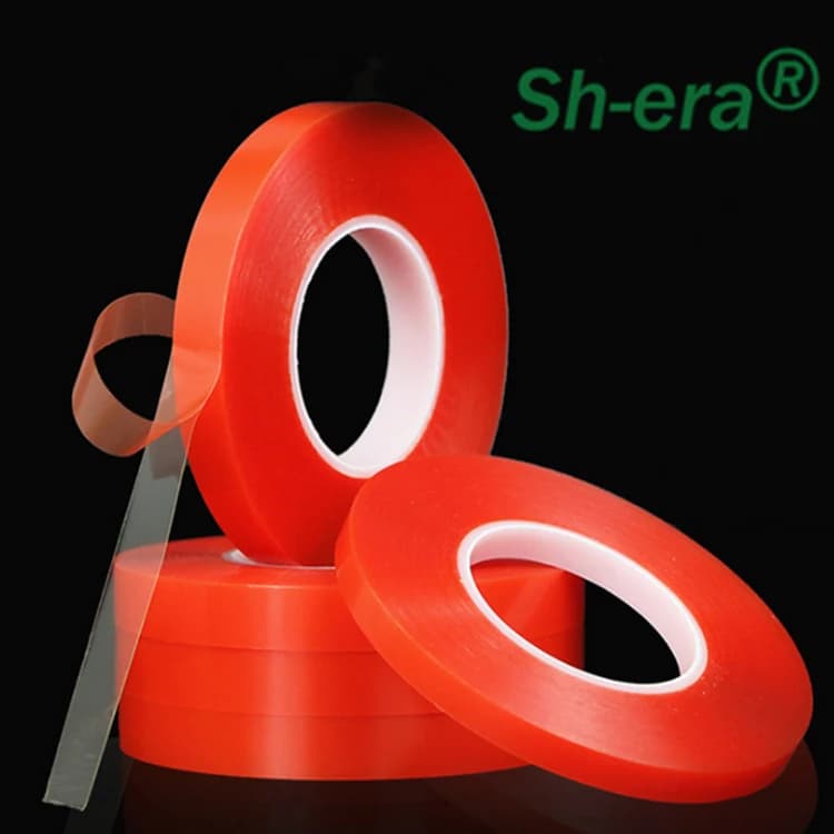 شريط لاصق مزدوج الوجه أحمر | Red PET Double Sided Tape